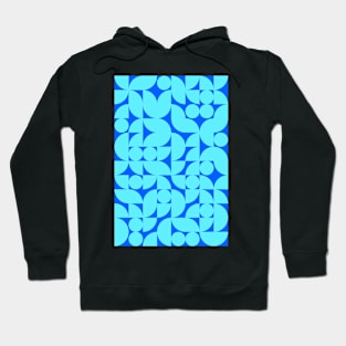 Kids Bluish Geometric Pattern - Shapes #7 Hoodie